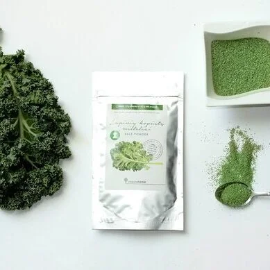 kale salotos milteliai